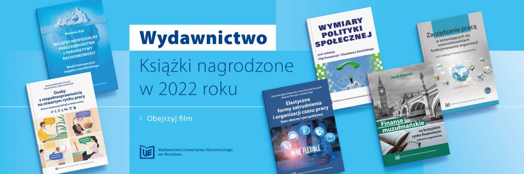 Wydawnictwo UEW - książki nagrodzone w 2022 roku